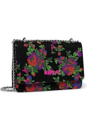 Replay Sac Femme Petit, Noir + Rouge + Glycine + Vert 1626 (Multicolore), Taille Unique