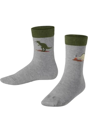 Falke Dinosaurs K So coton fantaisie 1 paire, Chaussettes Mixte enfant, , 35-38