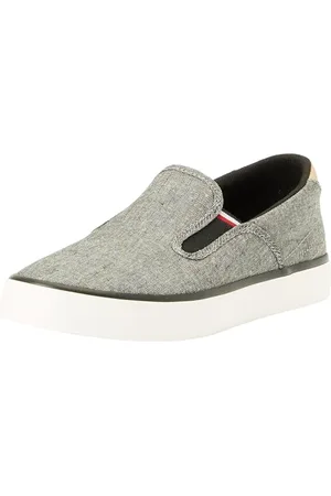 Tommy Hilfiger Baskets Homme en Lin, Noir (Black), 40