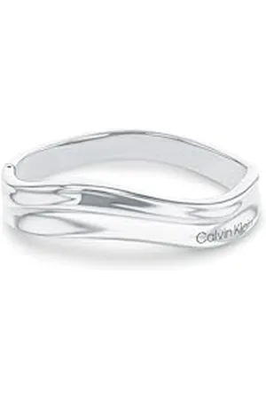 Calvin Klein Jonc pour Femme Collection ELEMENTAL en Acier inoxidable poli