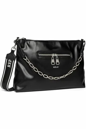 Replay – Sac à Bandoulière avec Bandoulière pour Femme, Noir (Black 098), Taille Unique