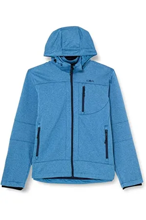 CMP Veste softshell chinée pour homme avec capuche amovible, , 58