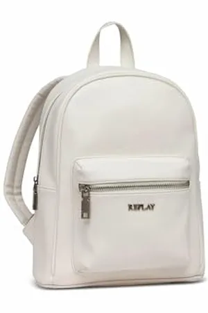 Replay – Sac à Dos pour Femmes, en Simili Cuir, Blanc (Opt White 001), Taille Unique