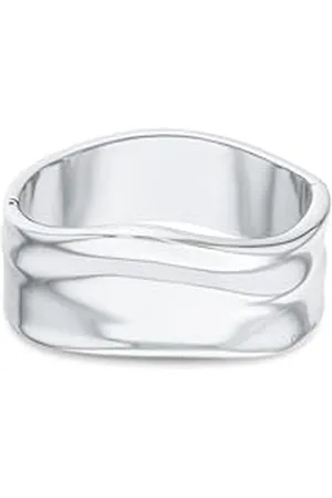 Calvin Klein Jonc pour Femme Collection ELEMENTAL en Acier inoxidable poli