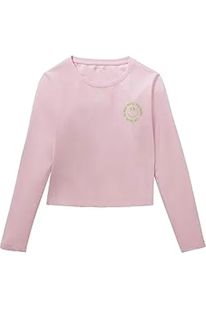 TOM TAILOR 1037704 T-Shirt à Manches Longues pour Enfant, 32267-Sweet Pink, 16 Ans Fille