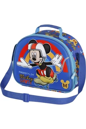 Disney Mickey Mouse Freestyle-Sac à Goûter 3D, Bleu, 25,5 x 20 cm