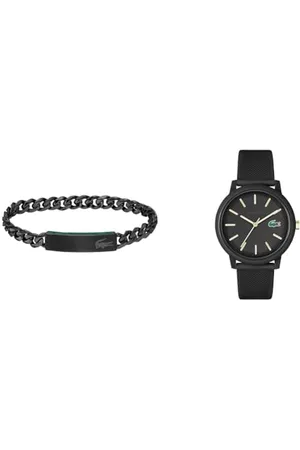 Lacoste Montre Analogique à Quartz pour Homme avec Bracelet en Silicone - 2011233 Bracelet en chaîne pour Homme Collection Baseline - 2040082