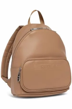 Replay – Sac à Dos pour Femmes, en Simili Cuir, Beige (Dirty Pale Beige 074), Taille Unique