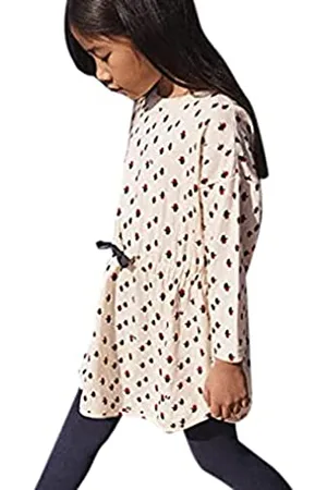 Petit Bateau Robe Manches Longues à Imprimé en Tubique Enfant Fille 5 Ans