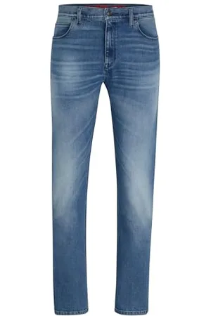 HUGO BOSS Hommes 708 Jean Slim Fit Bleu en Denim Stretch Confortable