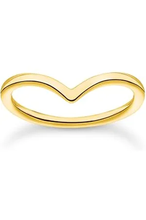 Thomas Sabo Bague pour femme en forme de V, 56, Argent sterling, Aucune pierre précieuse