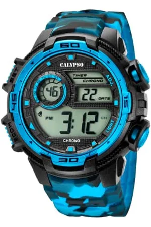 Calypso Homme Analogique-Numérique Quartz Montre avec Bracelet en Plastique