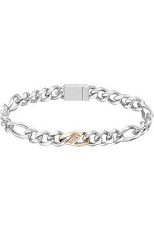 HUGO BOSS Jewelry Collier ou bracelet en chaîne pour Homme en acier inoxydable à deux coloris,Bracelet