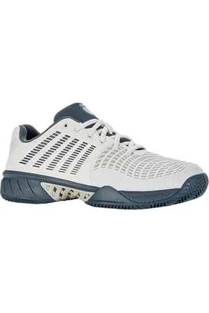 K-Swiss Performance Homme Express Light 3 HB Chaussures de Tennis, Star White/Moonstruck/Indian Teal, 39.5 EU