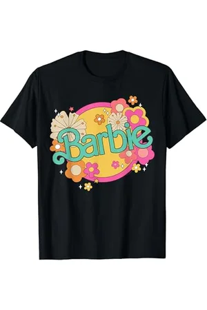 Barbie Logo rétro avec fleurs T-Shirt