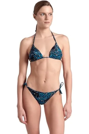 Arena Maillot de Bain 2 pièces Triangle Water Print String pour Femmes