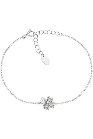 AMEN Bracelet quadricœur en avec zircons