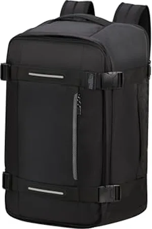 American Tourister Urban Track - Travel Backpack, 55 cm, 44 L, noir (Asphalt Black)