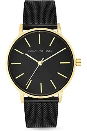 Armani Exchange Montre pour femme , mouvement à trois aiguilles, boîtier en acier inoxydable doré de 36 mm avec bracelet en acier inoxydable, AX5548