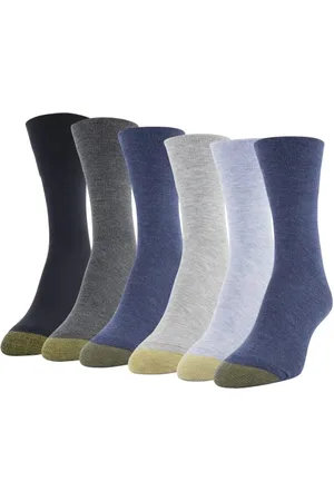 Gold Toe Ultra Soft Mid Crew Socks, 6-Pairs Chaussettes, , M (Lot de 6) Femme
