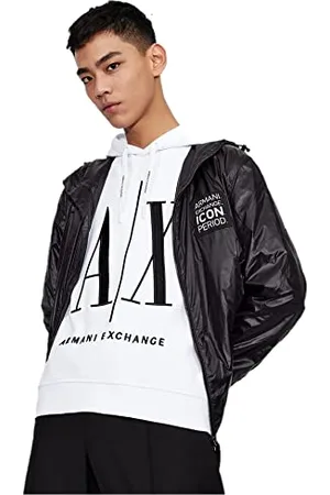 Armani Exchange Hoodie, Maxi Print Logo on Front Maillot de survtement, , S Homme