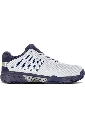 K-Swiss Performance Homme Hypercourt Express 2 HB Chaussures de Tennis, White/Peacoat/Silver, 42 EU