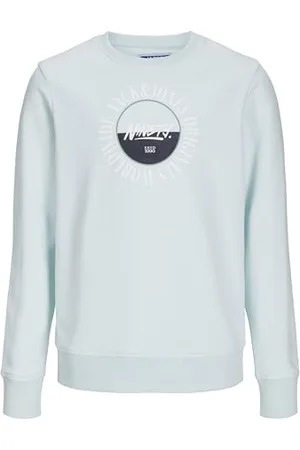 JACK & JONES Jorcobin Crew Neck JNR Maillot de survêtement, Skylight, 10 Ans Garçon