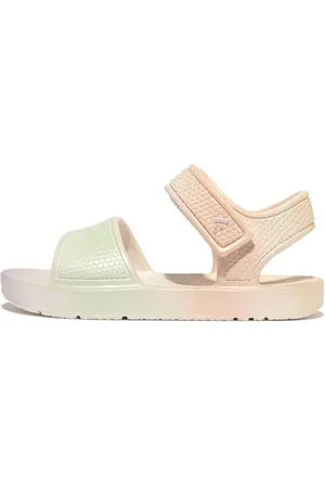 FitFlop Garçon Unisex Kinder iQUSHION Kids Toddler Ombre-Pearl B/Strap Sandals, 27 EU