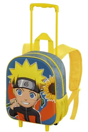 Naruto Peace-Sac à Dos 3D à roulettes Petit, Multicolore, 26 x 34 cm, Capacité 12,5 L