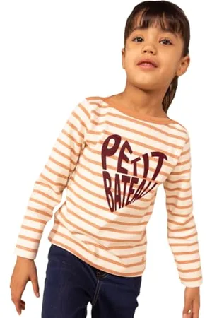 Petit Bateau Fille A08p5 Marinière, , 4 Ans EU