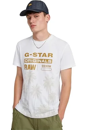 G-Star Homme T-Shirt Palm Originals, Blanc (white D24681-336-110), XS