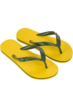 Ipanema CLAS Brasil II Kids Tongues, Yellow/Green, 37 EU
