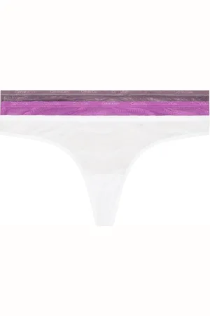 Calvin Klein Strings Femme Lot de 3 avec Dentelle, , S