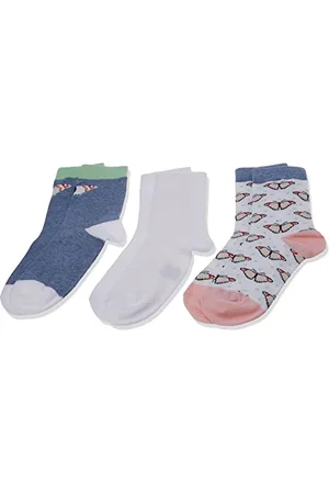 Dim Chaussettes Fille Coton Style Papillons x6