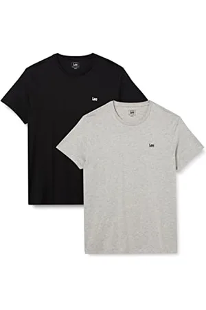 Lee Twin Pack Crew T-Shirt, , M (Lot de 2) Homme