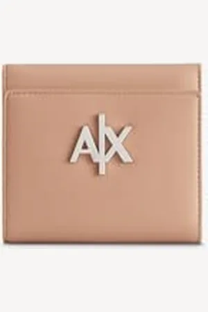 Armani Exchange Melrose, Logo embossé, Portefeuille bi-Pliable pour Femme, , Einheitsgröße