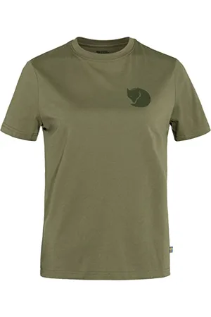 Fjällräven Fjallraven 87153-620 Fox Boxy Logo Tee W T-Shirt Femme Green Taille S