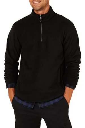 Amazon Veste en Molleton Polaire Zippée 1/4 Homme, , M