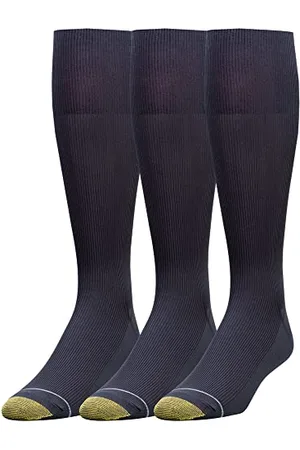 Gold Toe Metropolitan Lot de 3 Paires de Chaussettes habillées au-Dessus du Mollet, , Taille Unique Homme