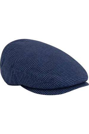 Hackett Green Ptooth Knit Fc Chapeau, Bleu (Bleu), M pour homme