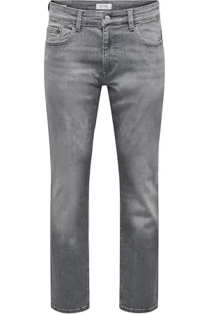 Only & Sons Pantalons en Denim Classiques pour Hommes, Coupe régulière, Lavage Pierre avec Fermeture éclair ONSWEFT, Couleurs: , Taille de Pantalon:36W / 32L, Longueur de Jambe:L32