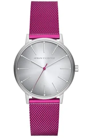 Armani Exchange Montre à Trois Aiguilles, en Acier Inoxydable, pour Femme, AX5616