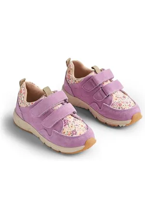 WHEAT Garçon Kinder Sneaker mit Zweifachem Klett und Print-Unisex Basket, , 31 EU