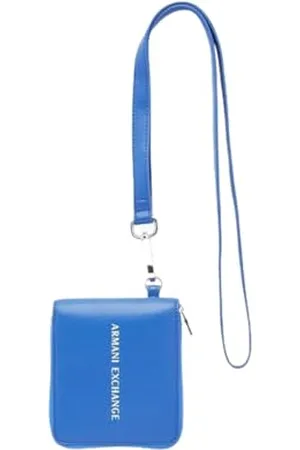 Armani Exchange Mini Fermeture éclair Around, Logo Blanc embossé, Billfold Homme, , Einheitsgröße