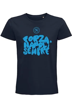 SSC NAPOLI T-Shirt Forza Napoli Sempre T-Shirt Unisexe pour Enfants et Adolescents