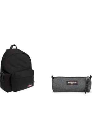 Eastpak ORBIT - Sac à Dos, 10 L, Black (Noir) & BENCHMARK Single - Trousse, Black Denim (Gris)