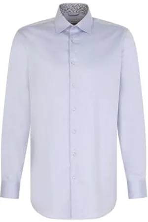Seidensticker Chemise à Manches Longues Coupe Droite, , 43 Homme