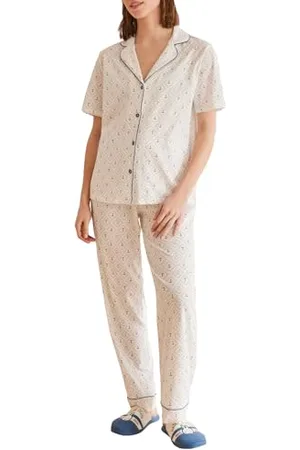 Women secret Classic 1% Cotton Miffy Pyjamas Ensemble de Pijama, IMPRIMÉ ÉCRU, L Femme