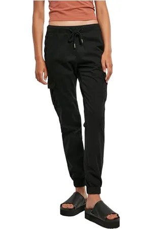 Urban classics Tb3626-ladies High Waist Cargo Jogging Pants Pantalon, , XXL Femmes