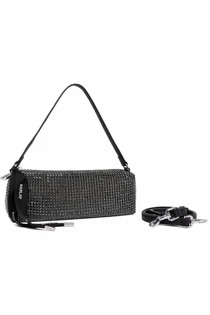 Replay – Sac à Main pour Femmes, avec Pierres Scintillantes, Noir (Black 098), Taille Unique